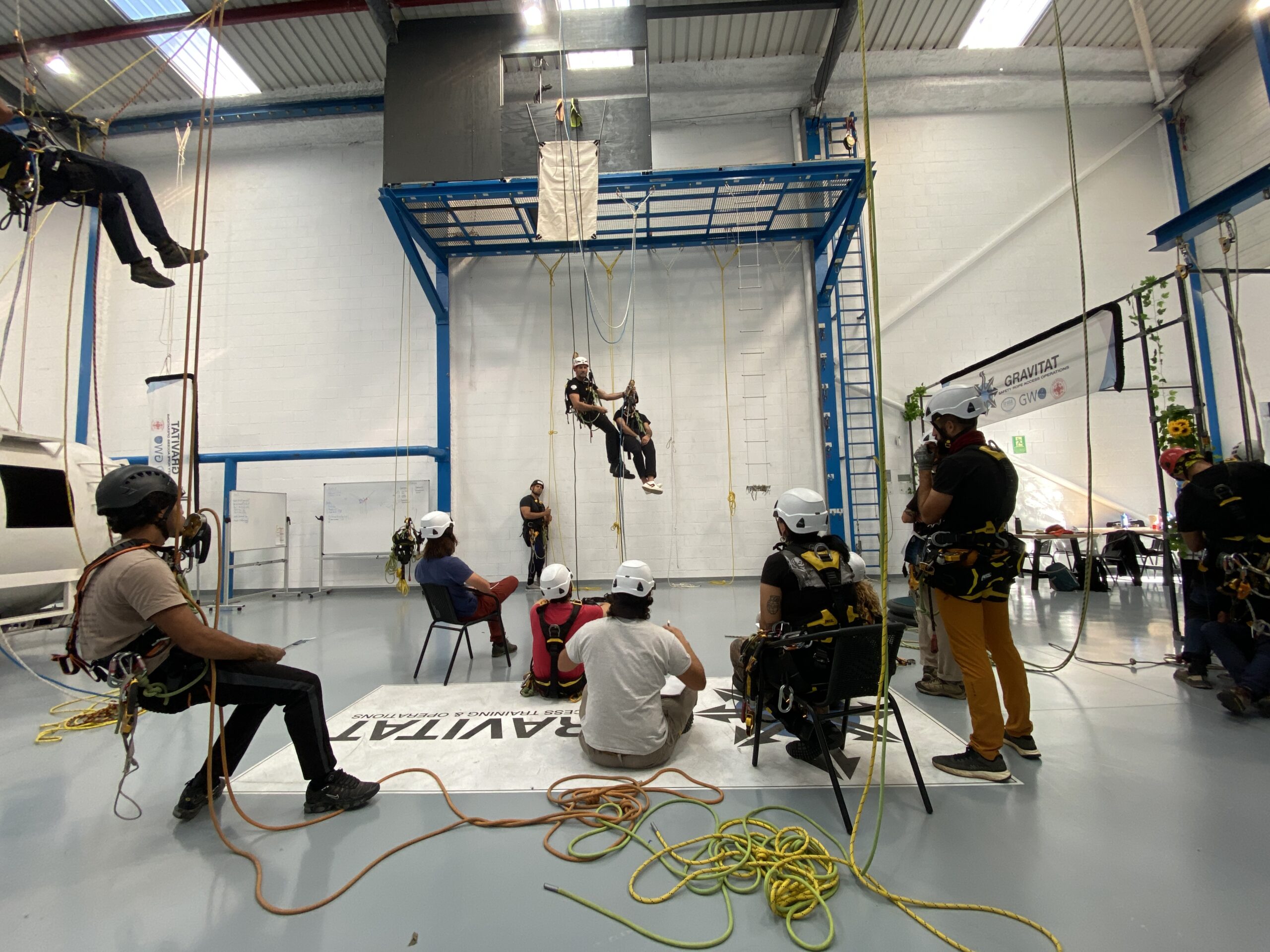 Curso de trabajos en altura realizado en Gravitat