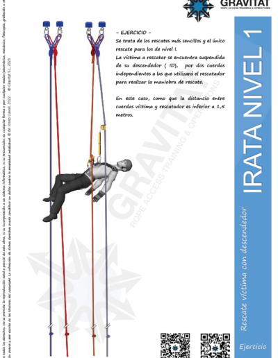¿Cómo rescatar a una víctima en descendedor?
