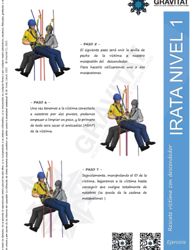 ¿Cómo rescatar a una víctima en descendedor?