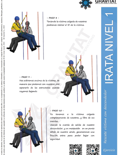 ¿Cómo rescatar a una víctima en descendedor?