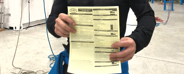 Criterios de evaluación en un examen IRATA