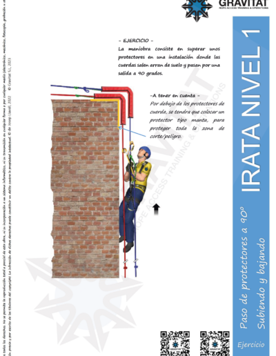 ¿Cómo hacer un paso de protectores a 90°?