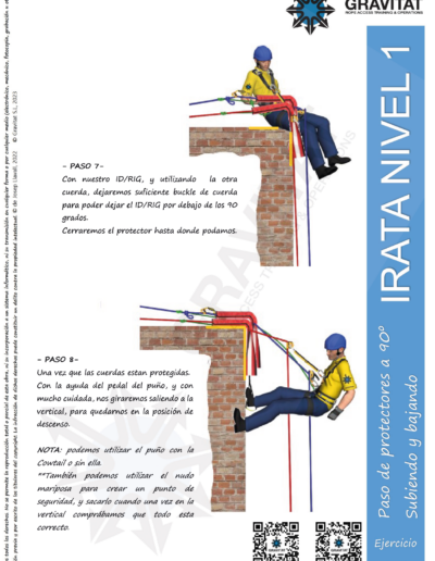 ¿Cómo hacer un paso de protectores a 90°?