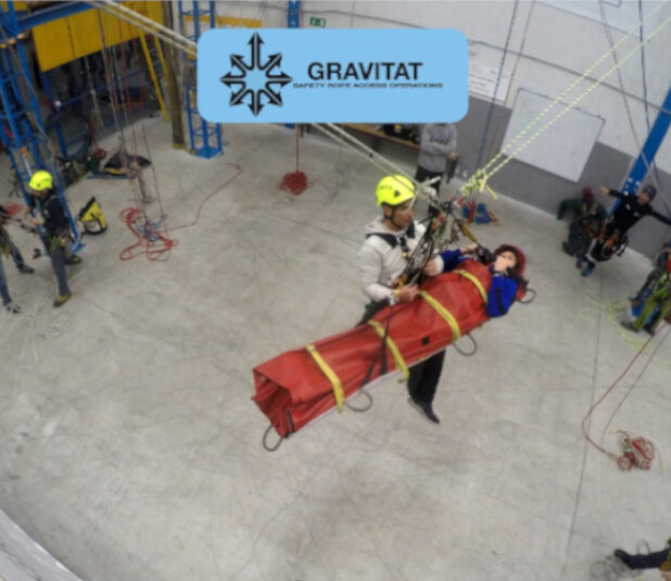 Posicionamiento en los rescates en tirolina