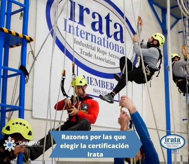 Razones por las que elegir la certificación IRATA