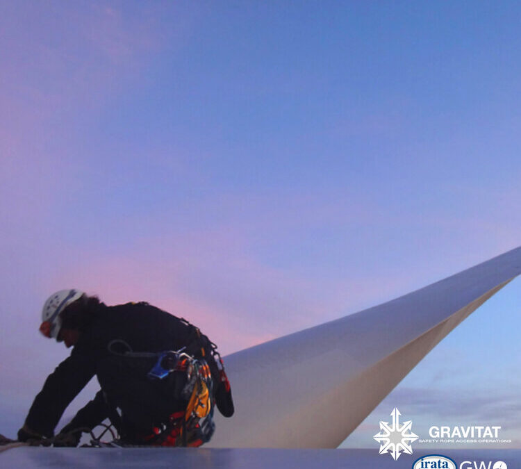 Trabajos técnicos Irata en aerogeneradores